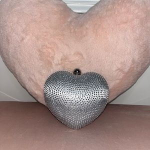 Crystal Heart Clutch / Shoulder Bag
